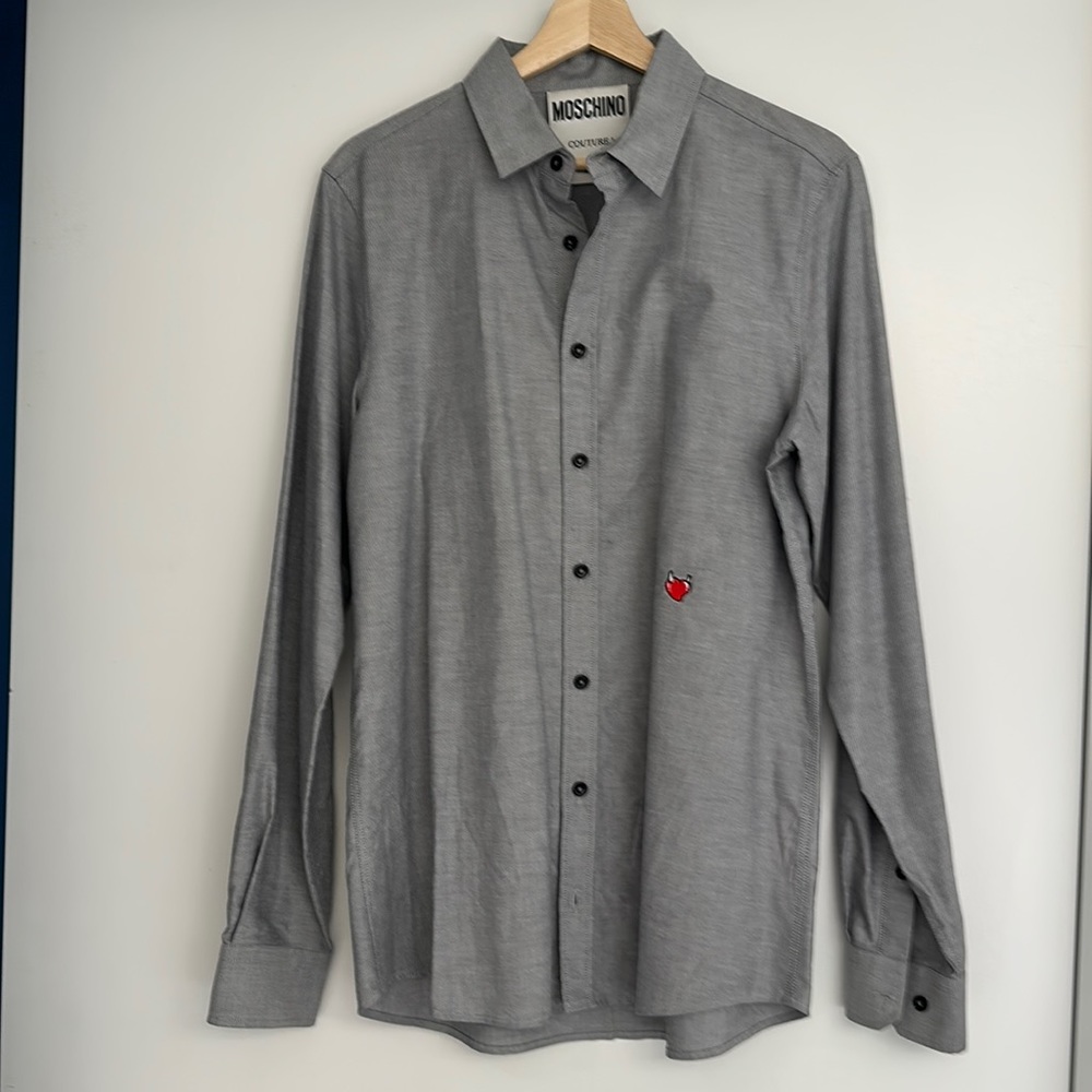 Moschino Couture grey button down